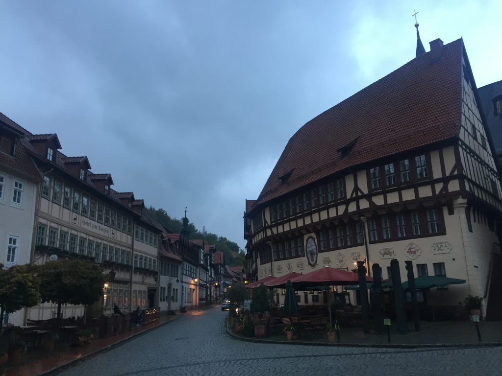 Der Marktplatz von Stolberg.